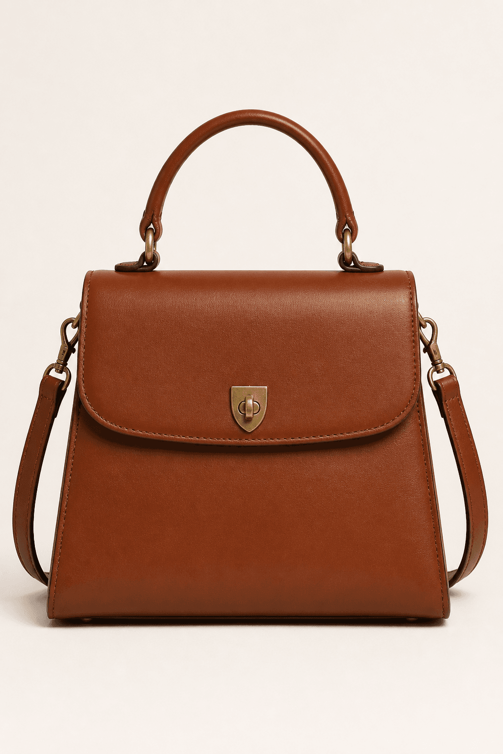 Bosiano Cognac Flap Bag