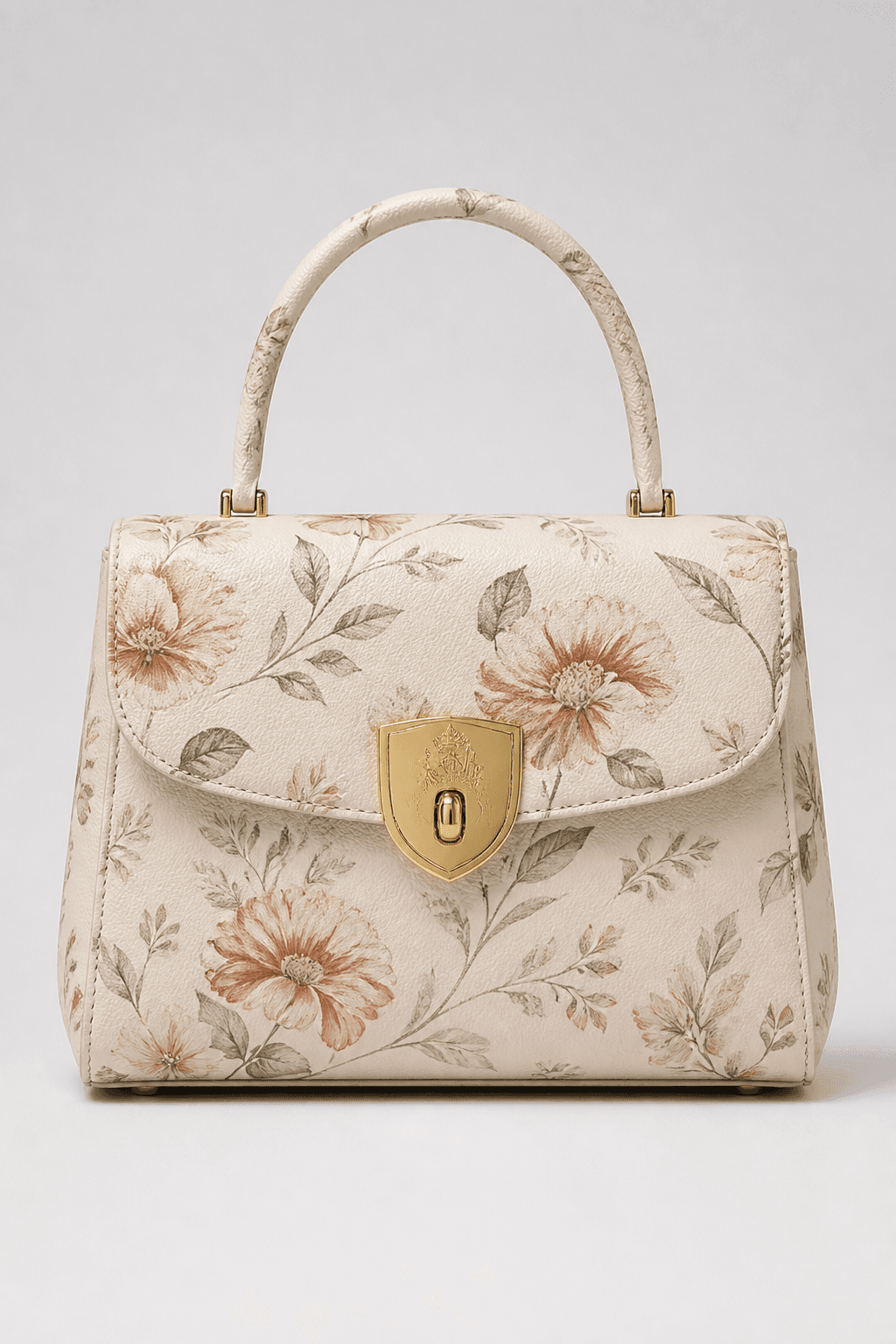 Bosiano Crest Leather Handbag