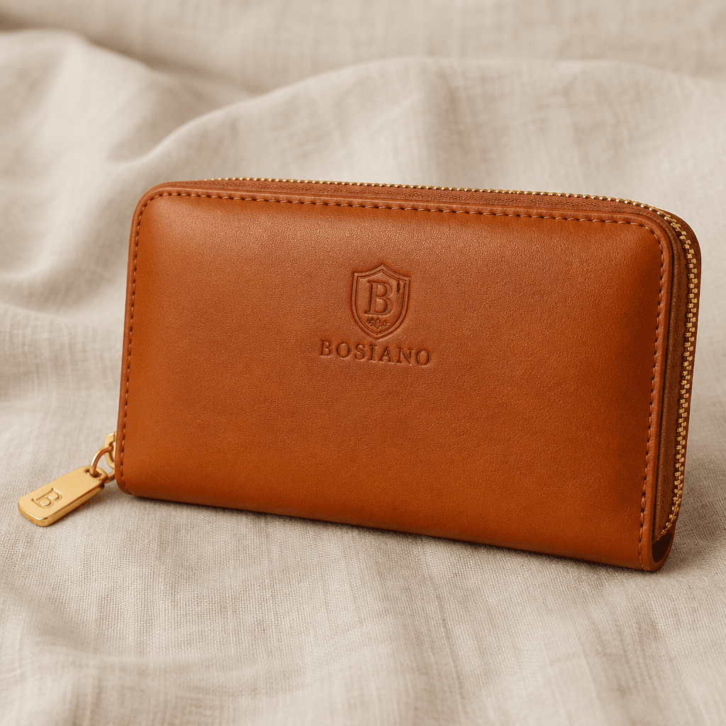 Bosiano Crest Zip Wallet