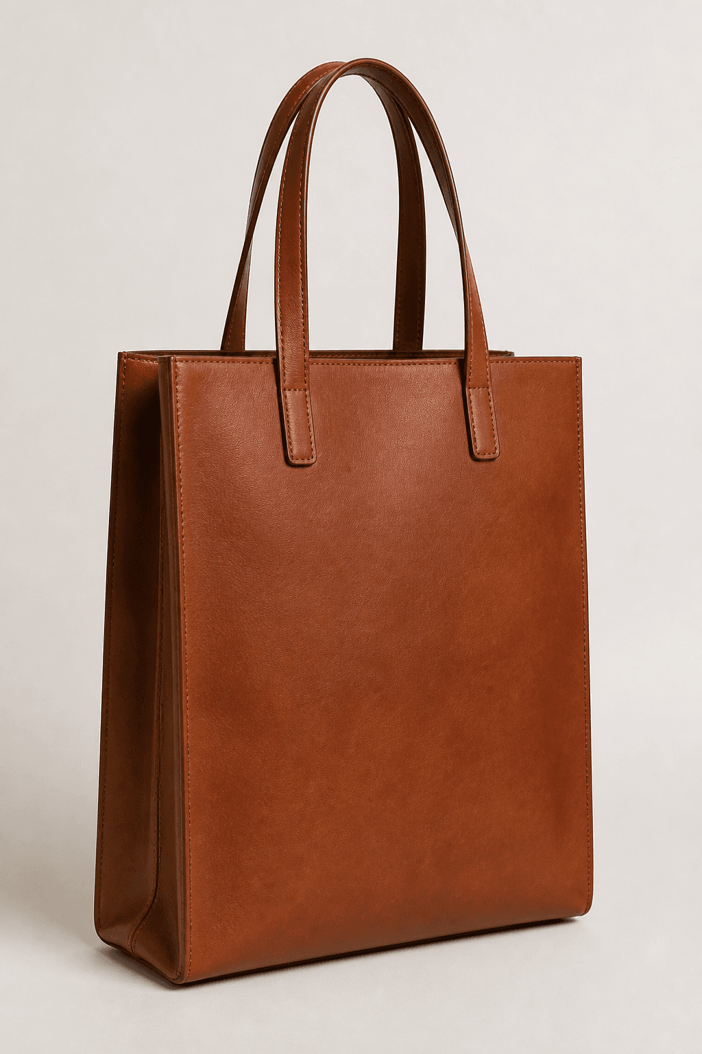 Structured Leather Tote